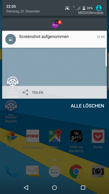 Priv Screenshot teilen